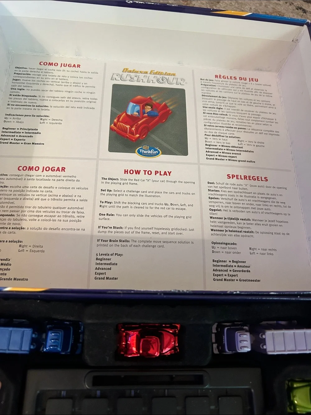Complete Think Fun Deluxe Edition Rush Hour Game Brain Game